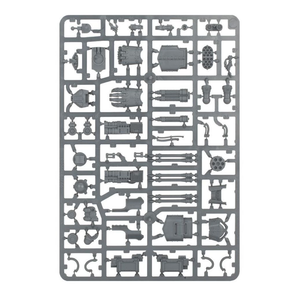 Reaver-Titan-Waffen: Gatlingblaser, Energiefaust, Multilaserkanone und Apokalypse-Raketenwerfer