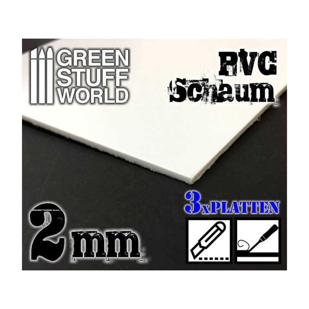 PVC Hartschaumplatte 2 mm