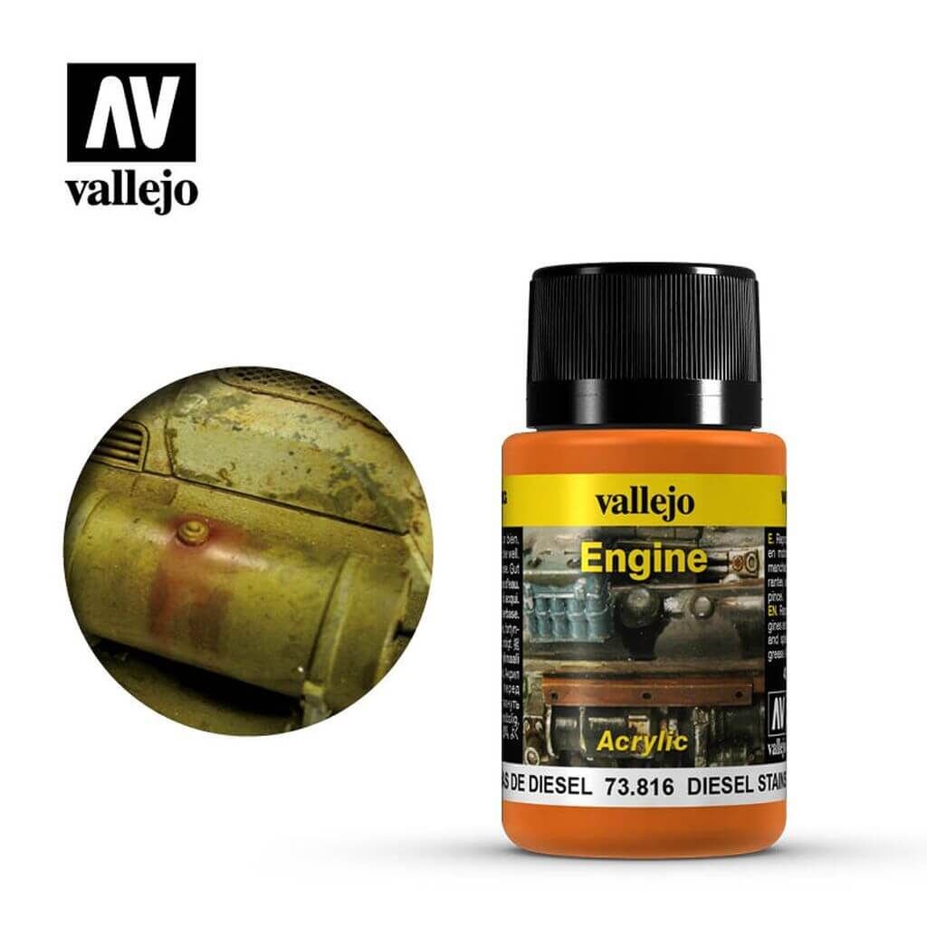 Vallejo Weathering Effects Engine Effect Diesel Stains