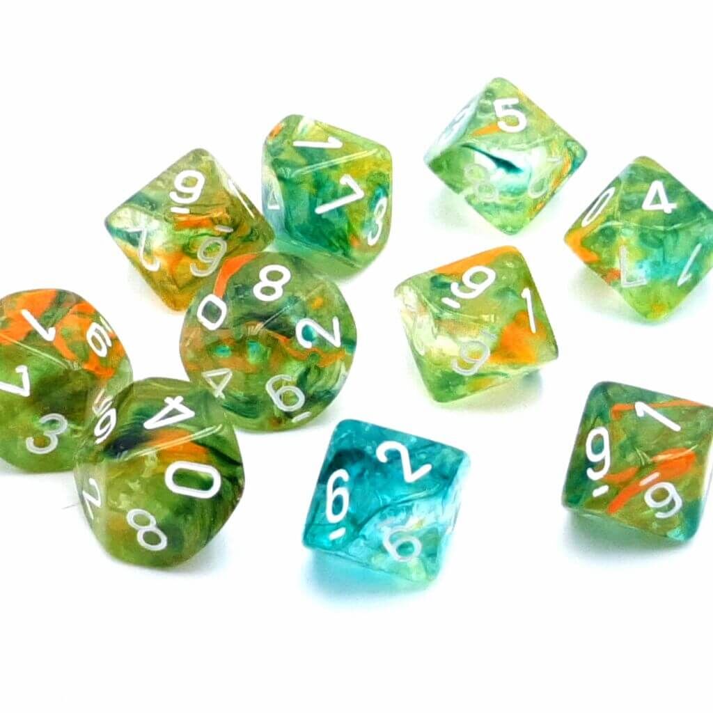 Nebula Spring white D10 set (10 St.)