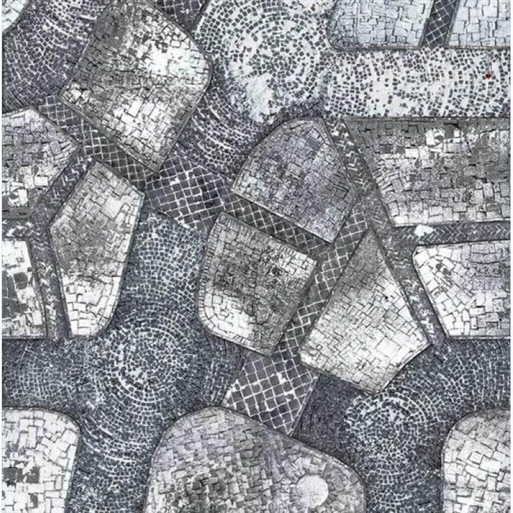 Gaming Mat Winter Cobblestone City 44x30