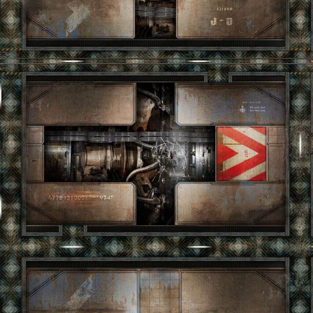 Spielmatte Engine Room 48x48 Zoll