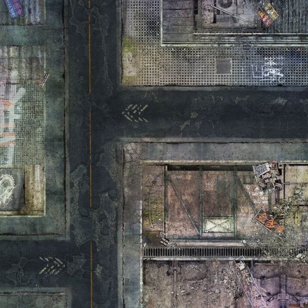 Spielmatte Future City 36x36 Zoll