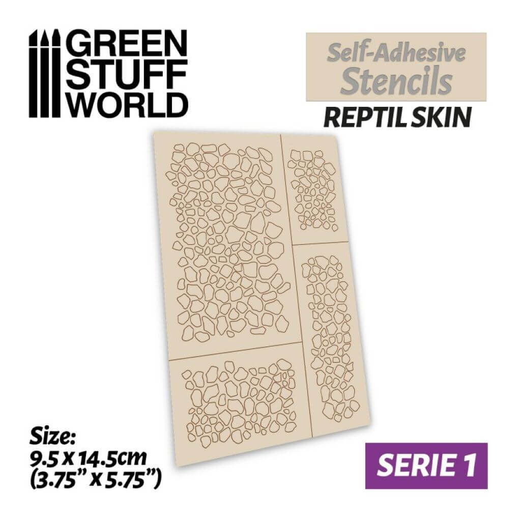 Airbrush Schablone - Reptilienhaut