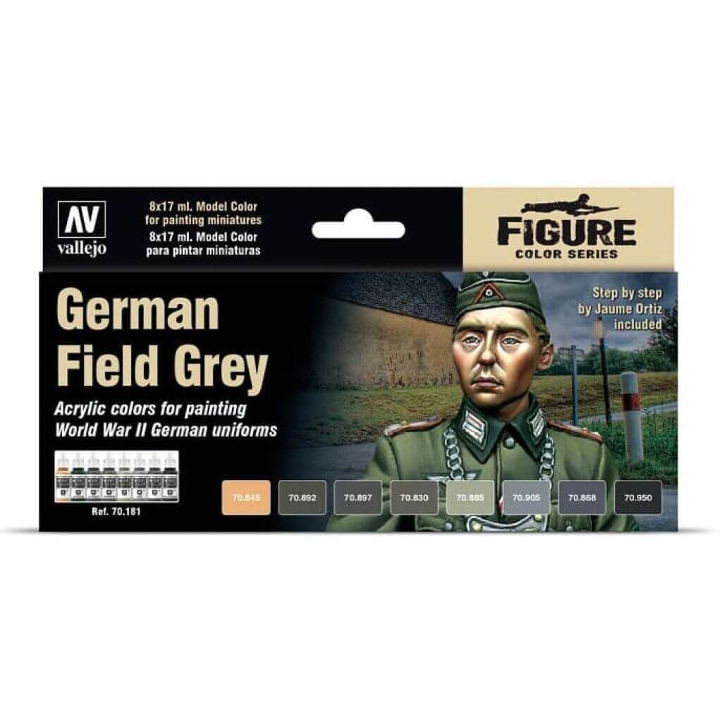 Model Color - German Field Grey Uniform by Jaume Ortiz Paint set