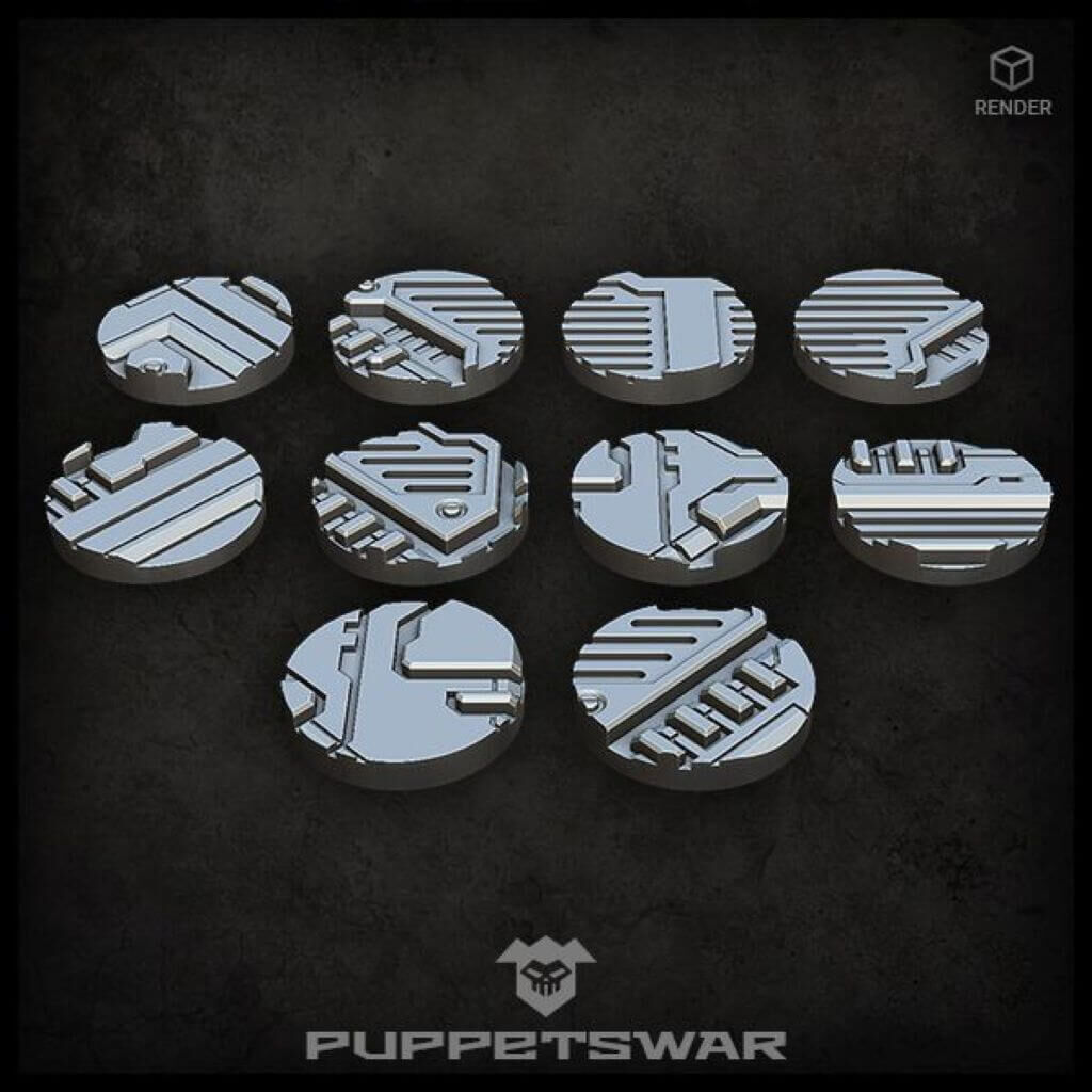 Alpha Sector Bases - Round 25mm (x10)