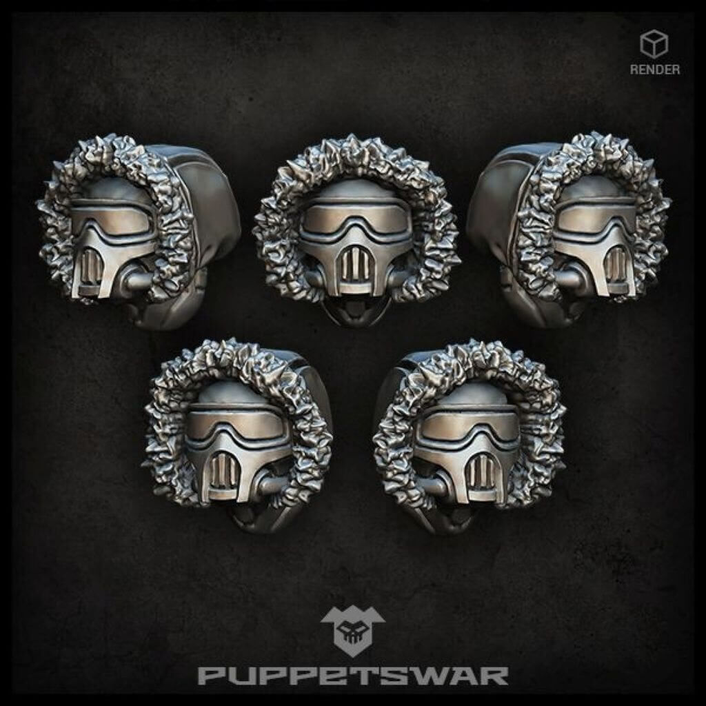 Masked Arctic Troopers Heads
