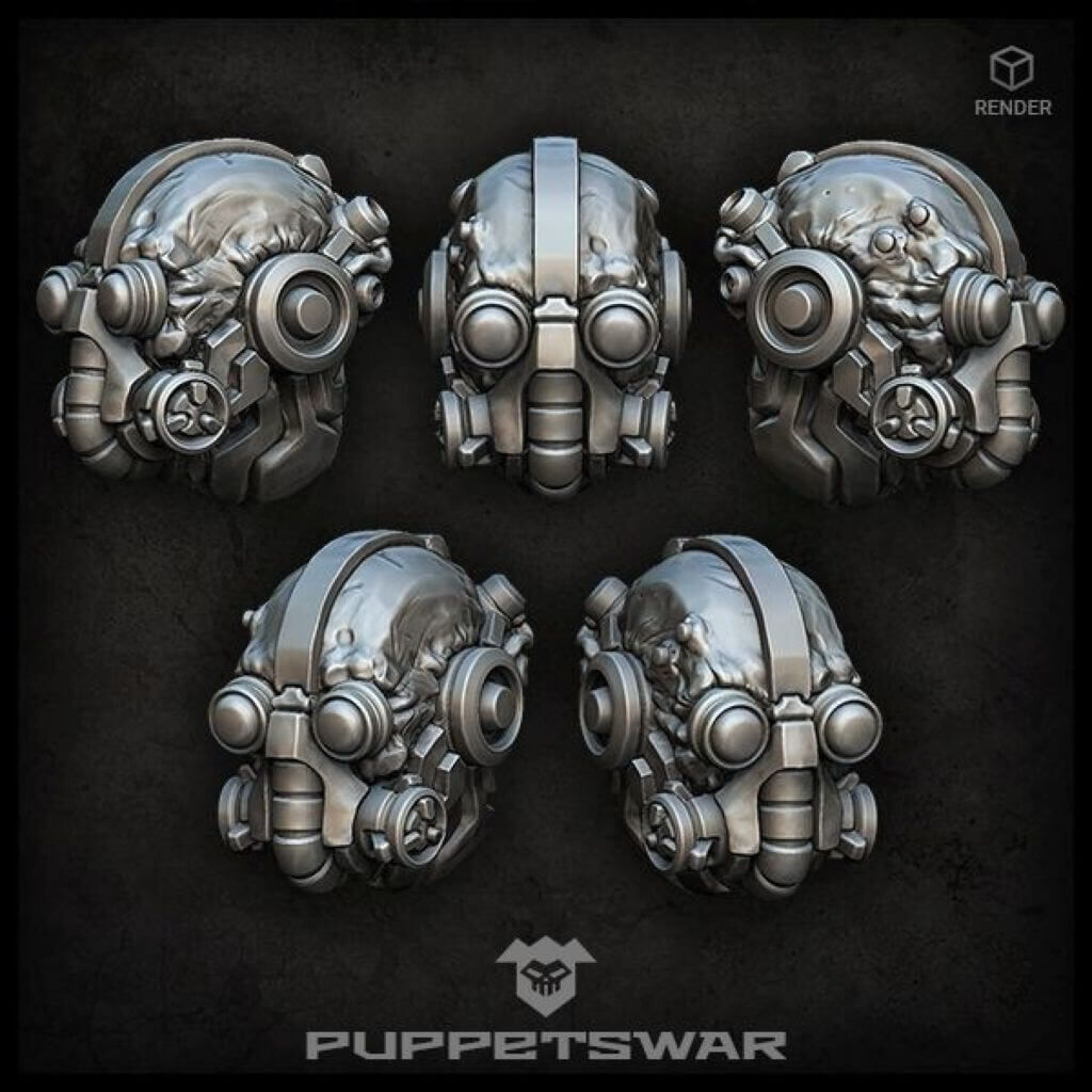 Tech Warrior Heads