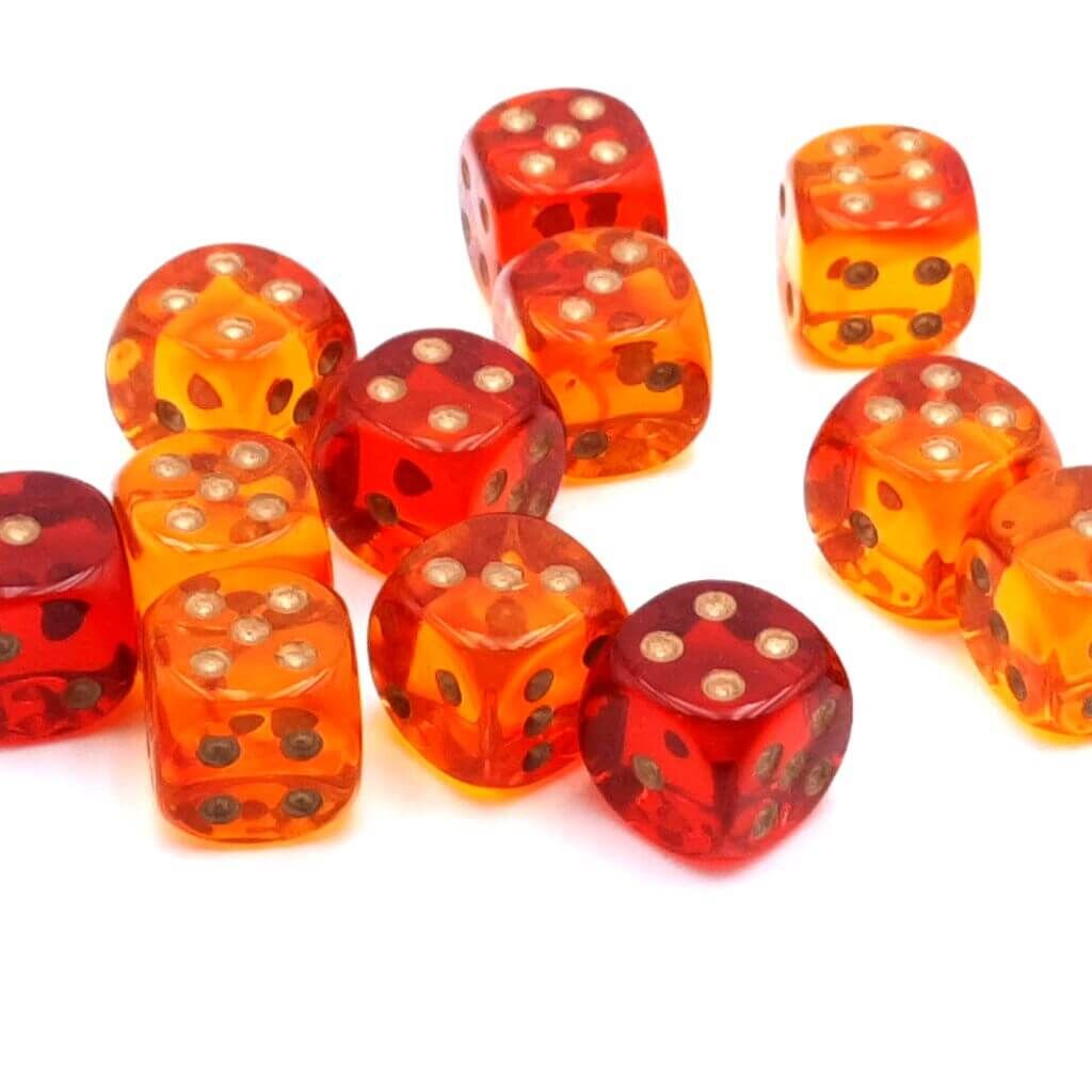 Translucent Gemini: Red-Yellow Gold (16mm W6)