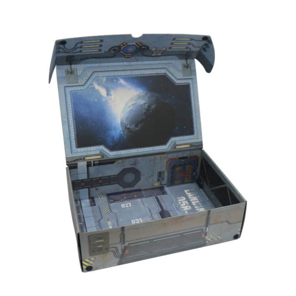 Strike Force Box with additional metal plate attached to the inner back side (Sci-fi)