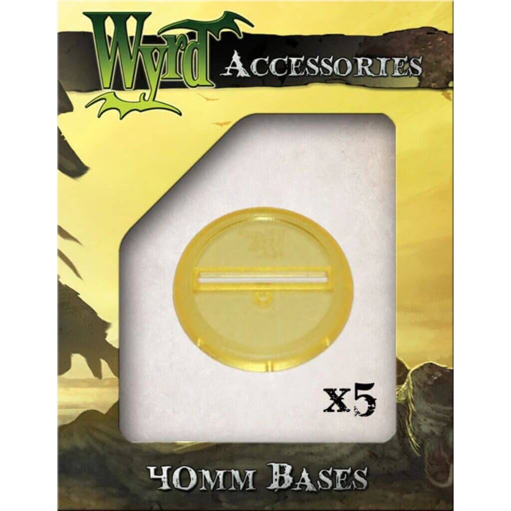 Wyrd Games - Gold 40mm Durchsichtige Basen