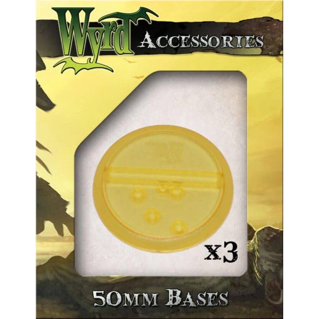 Wyrd Games - Gold 50mm Durchsichtige Basen