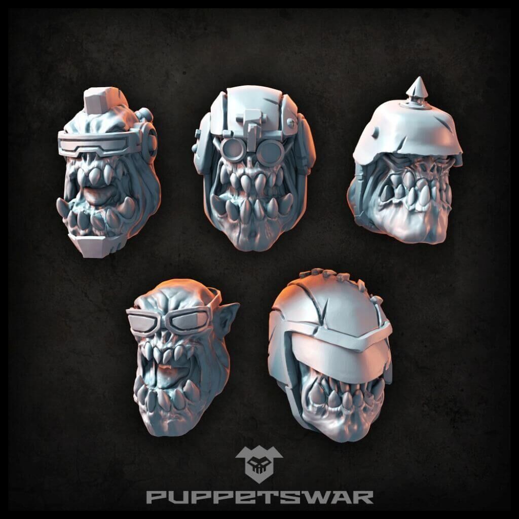 Orc Biker Heads
