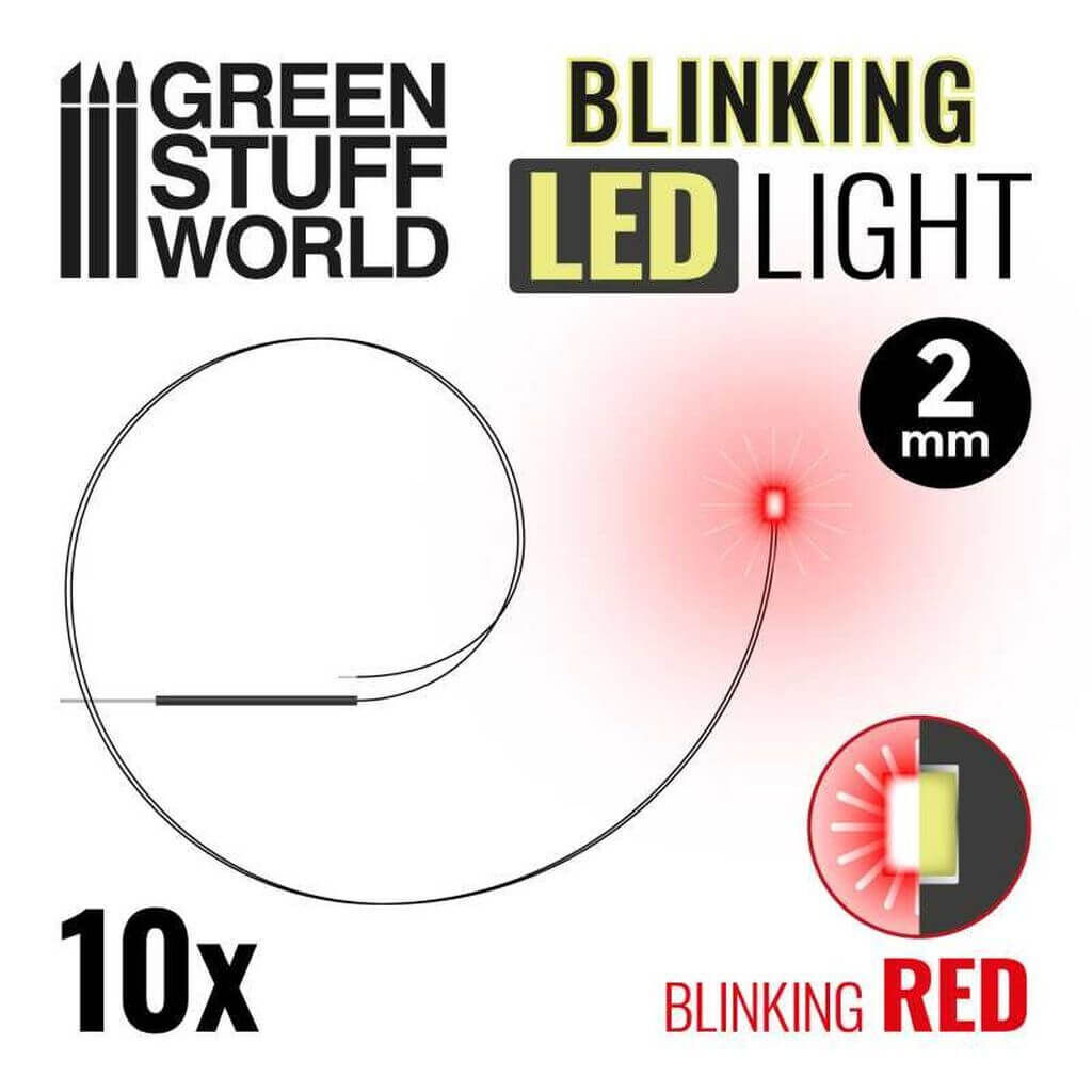 Blinkende LEDs - ROT - 2mm