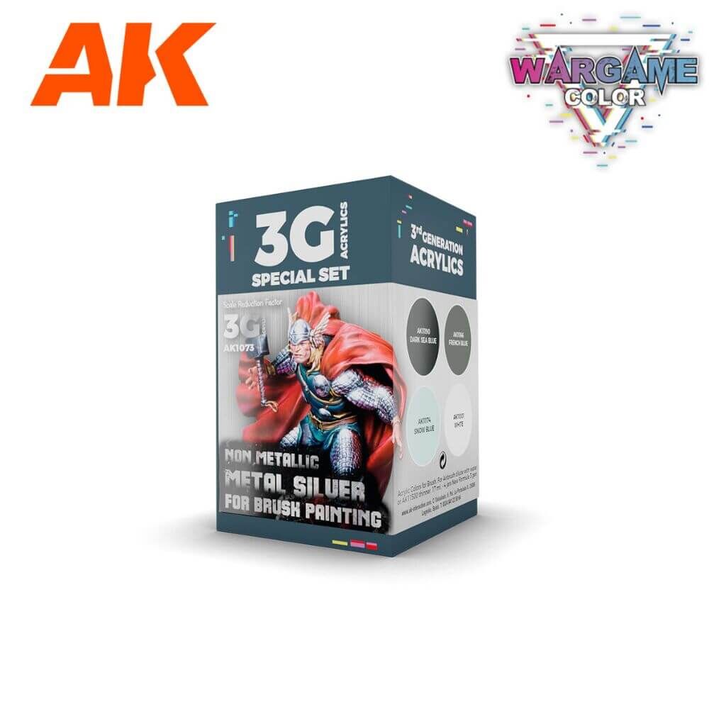 3G Set Non Metallic Metal Silver