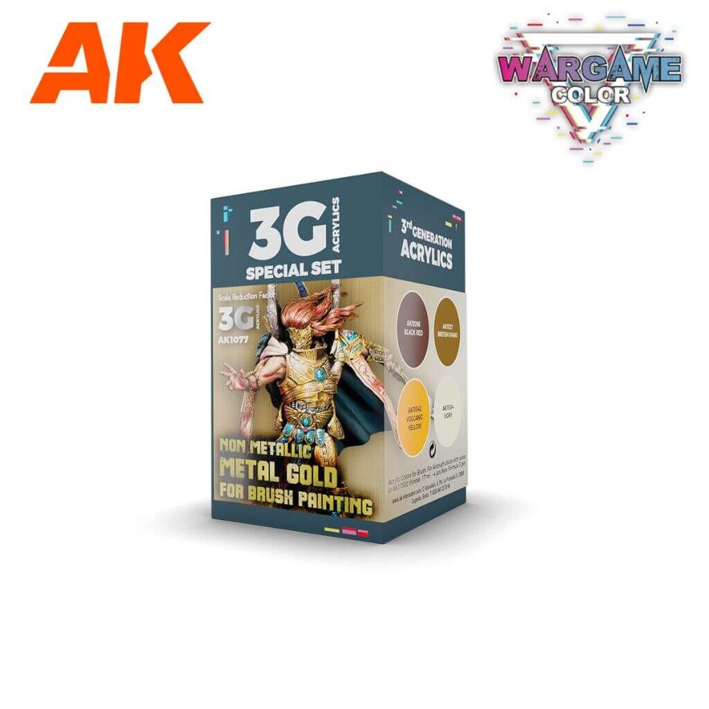 3G Set Non Metallic Metal Gold