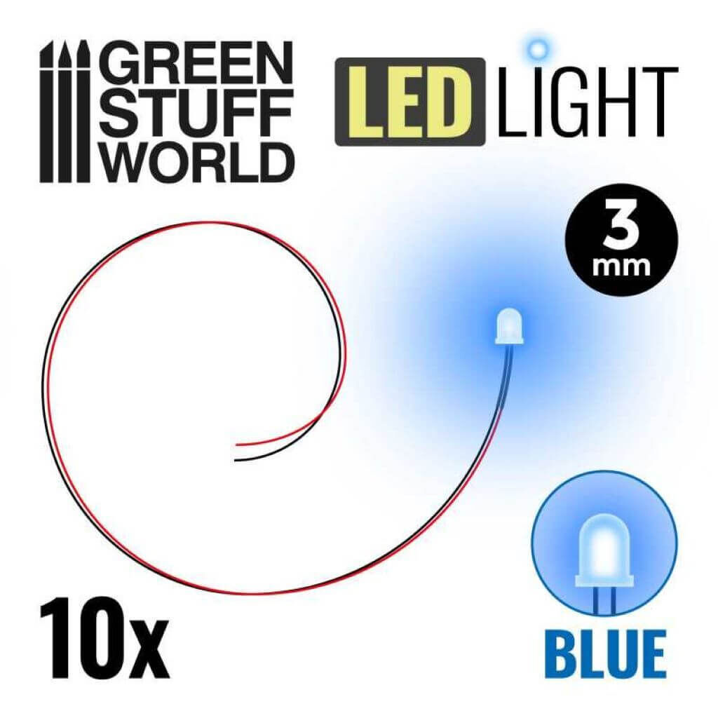Blaue LED-Leuchten - 3mm