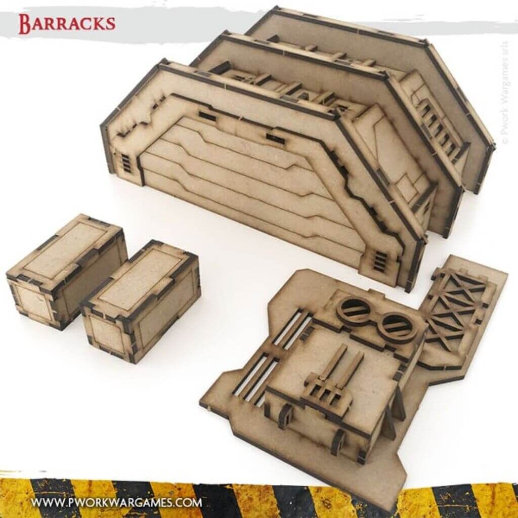 Kaserne - MDF Terrain Scenery