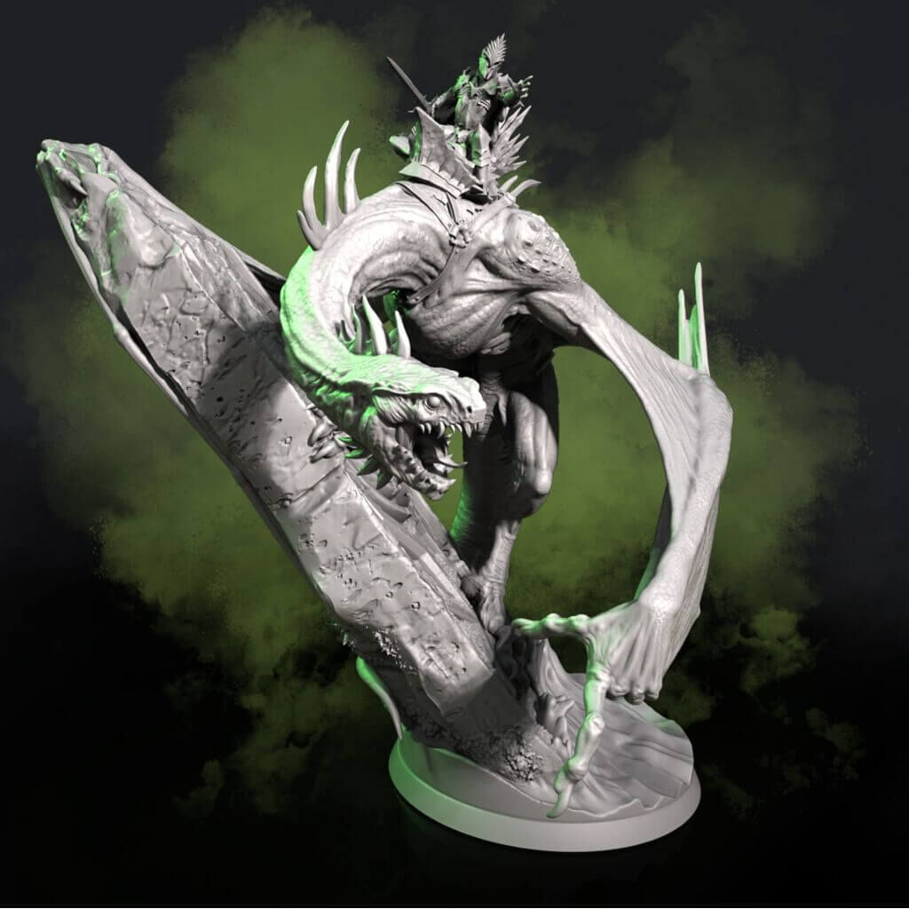 Bar'azra with mounted Karhan