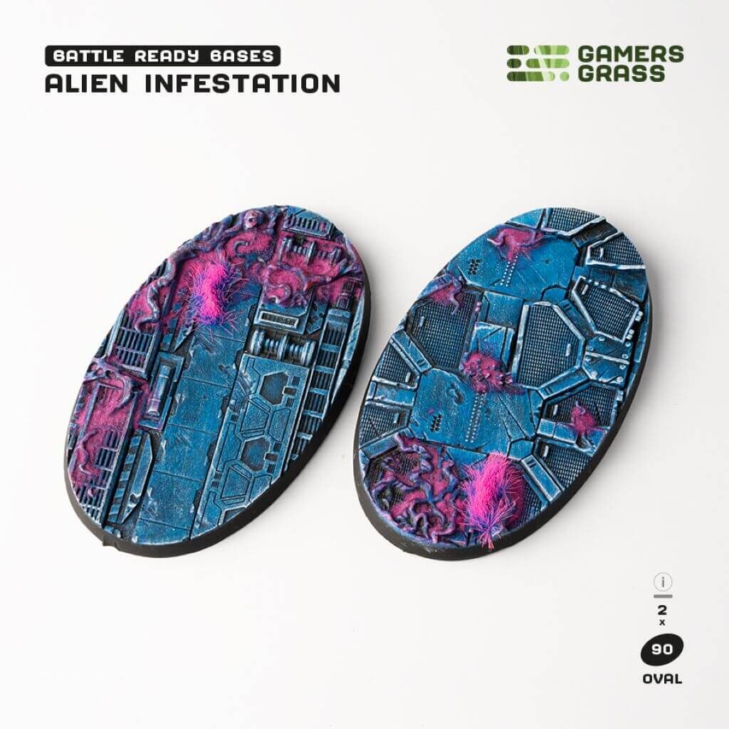 Alien Infestation Bases Oval 90mm (x2)