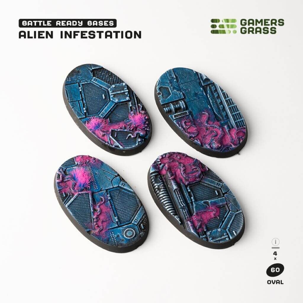Alien Infestation Bases Oval 60mm (x4)