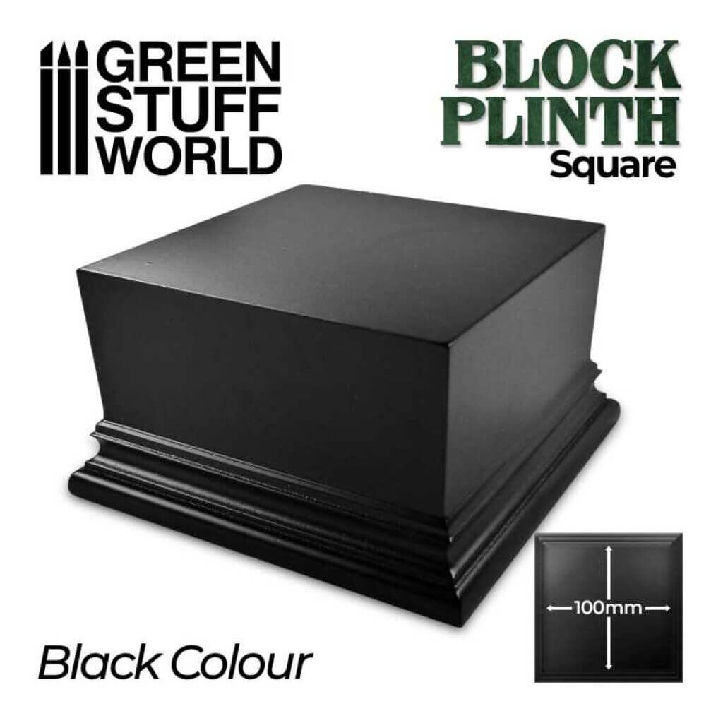 Quadratischer Display-Sockel 10x10cm - Schwarz