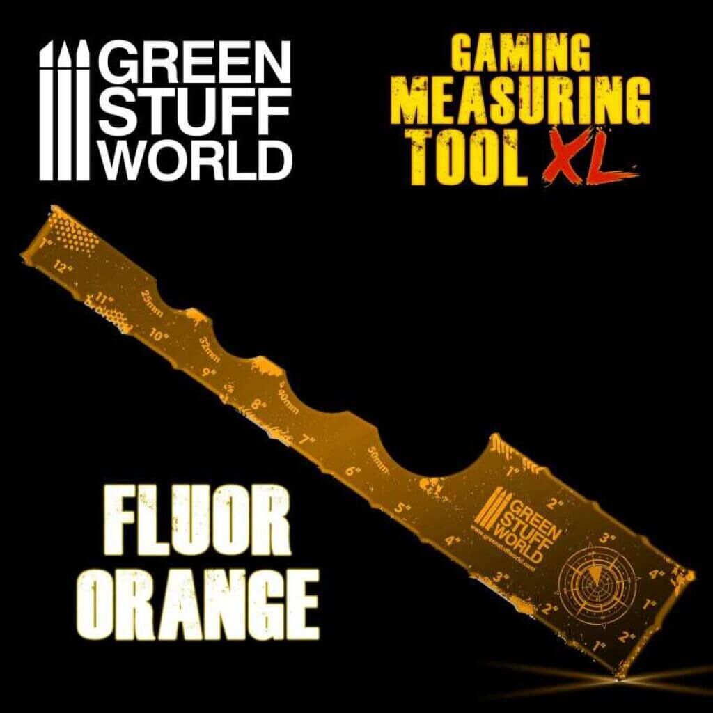 Gaming Measuring Tool - Fluor Orange 12 inches