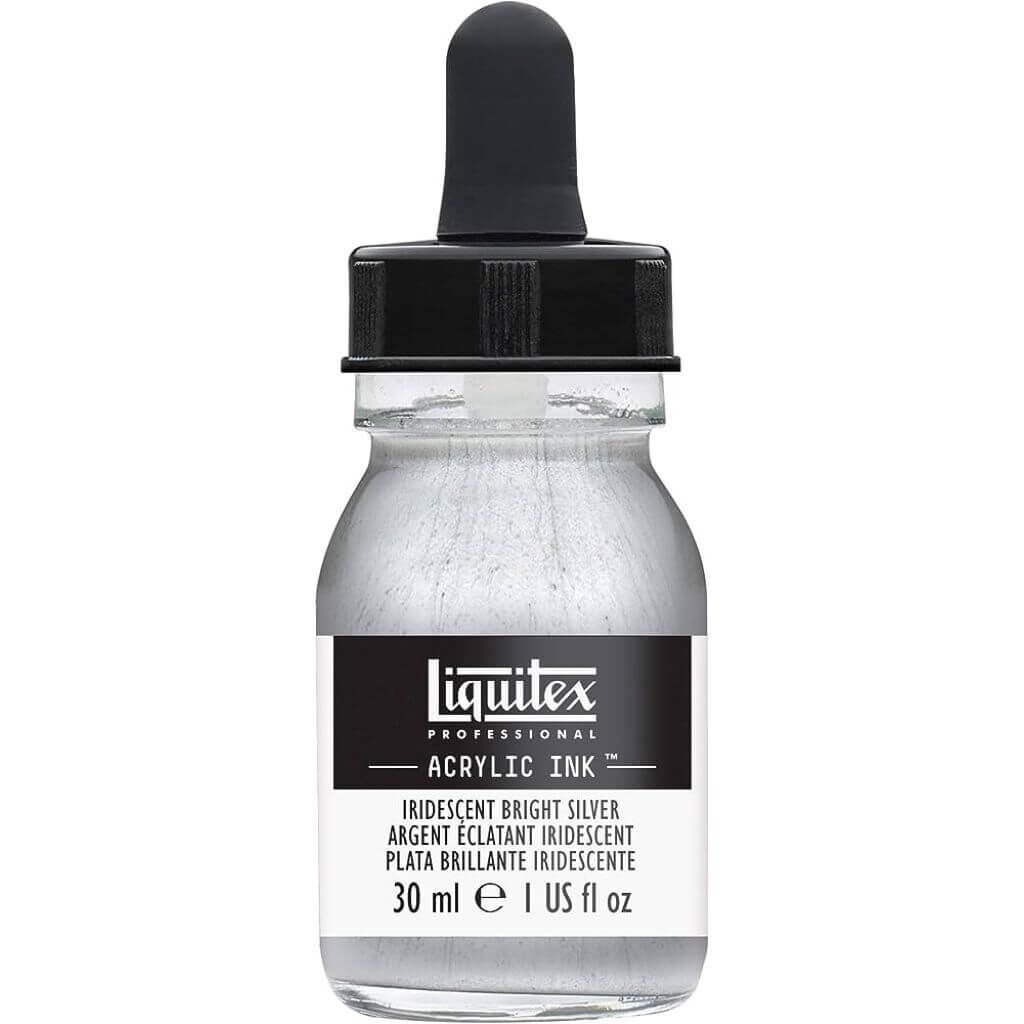 Liquitex Professional Acrylic Ink Irisierendes Helles Silber
