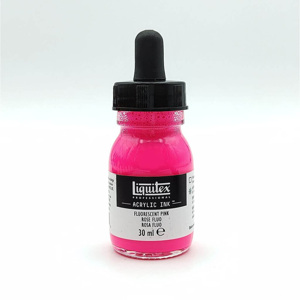 'Liquitex Professional Acrylic Ink Fluo Pink'