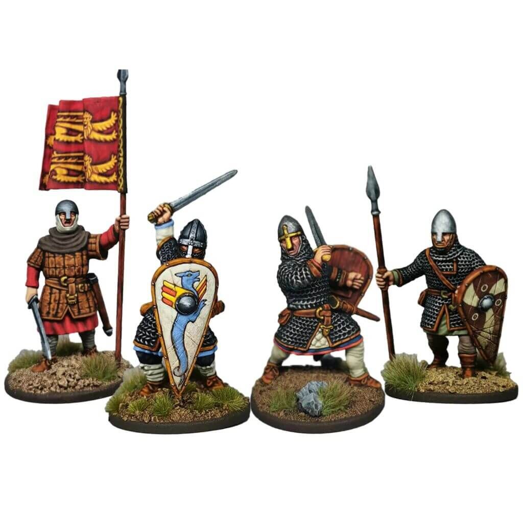 Normannische Infanterie - Invicta 60 Figuren