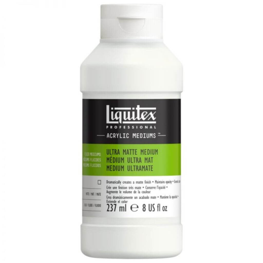 Liquitex Acrylic Medium - Ultra Matt Medium - 237ml