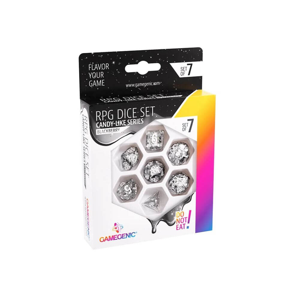 Candy-like Serie - Brombeere - RPG Würfel Set