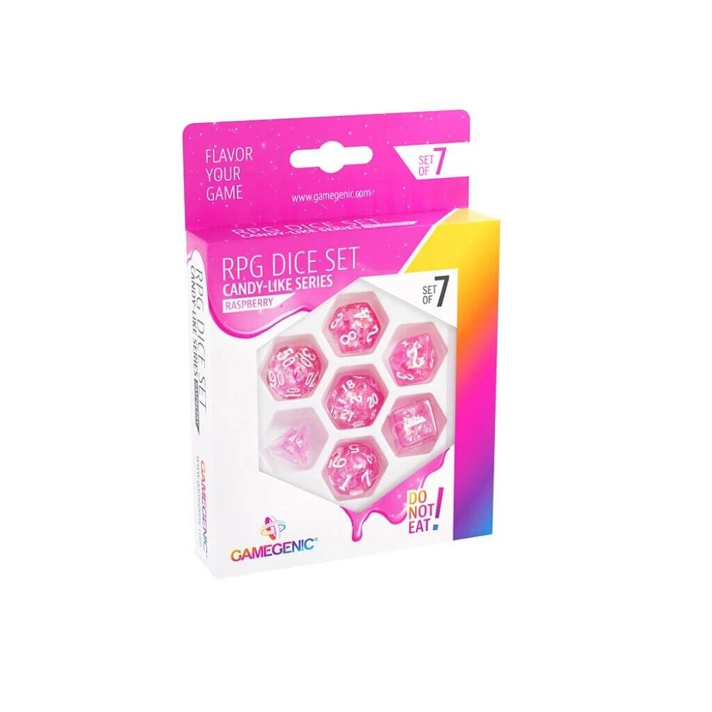 Candy-like Serie - Himbeere - RPG Würfel Set