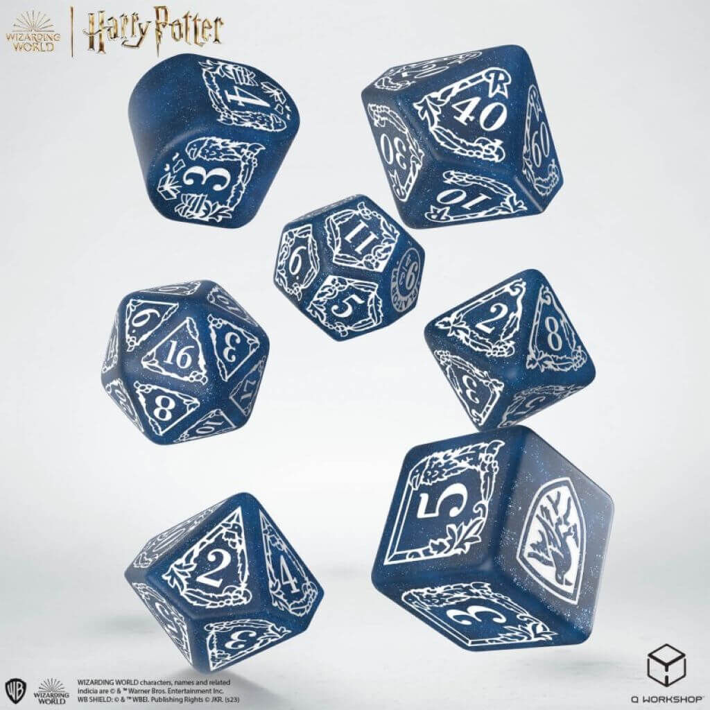 Harry Potter: Ravenclaw Modern Würfel Set - Blau