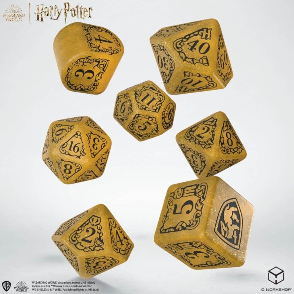Harry Potter: Hufflepuff Modern Würfel Set - Gelb