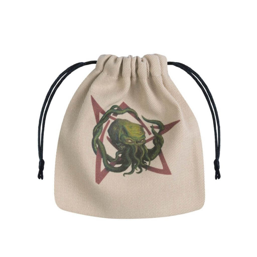 Call of Cthulhu: Beige & multicolor Würfel Tasche