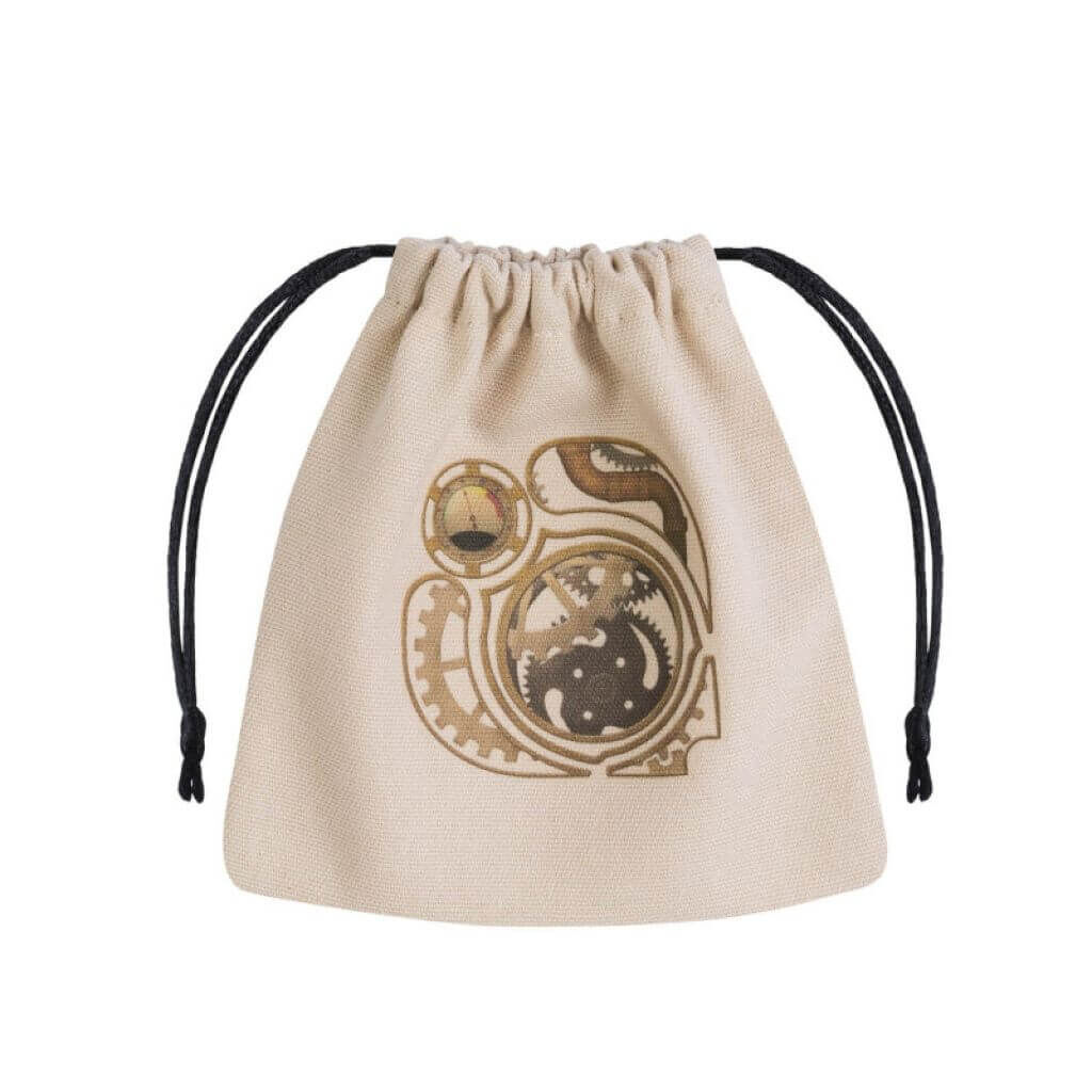 Steampunk Beige & multicolor Würfel Tasche