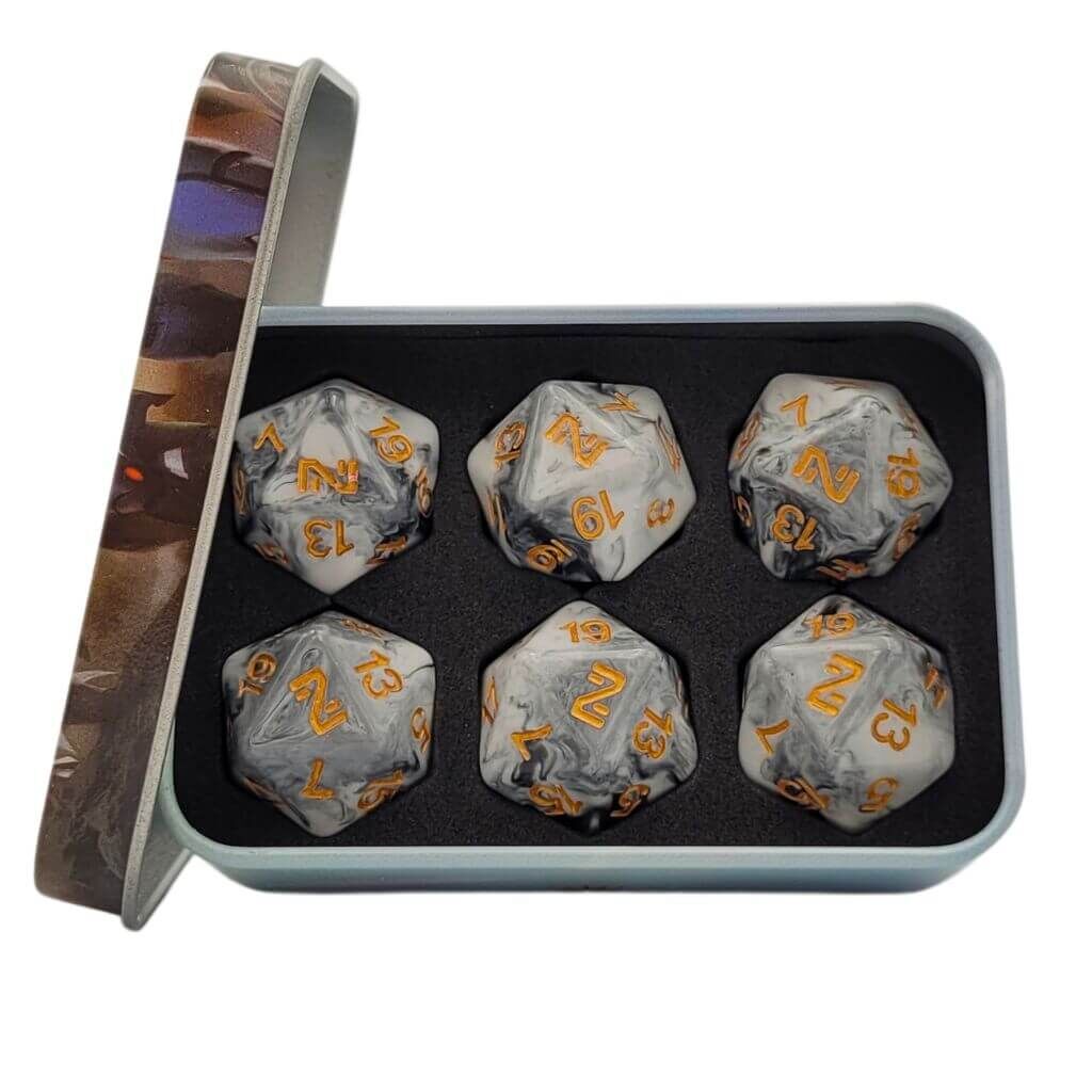 Infinity Official Generic N4 Marbled with Gold D20