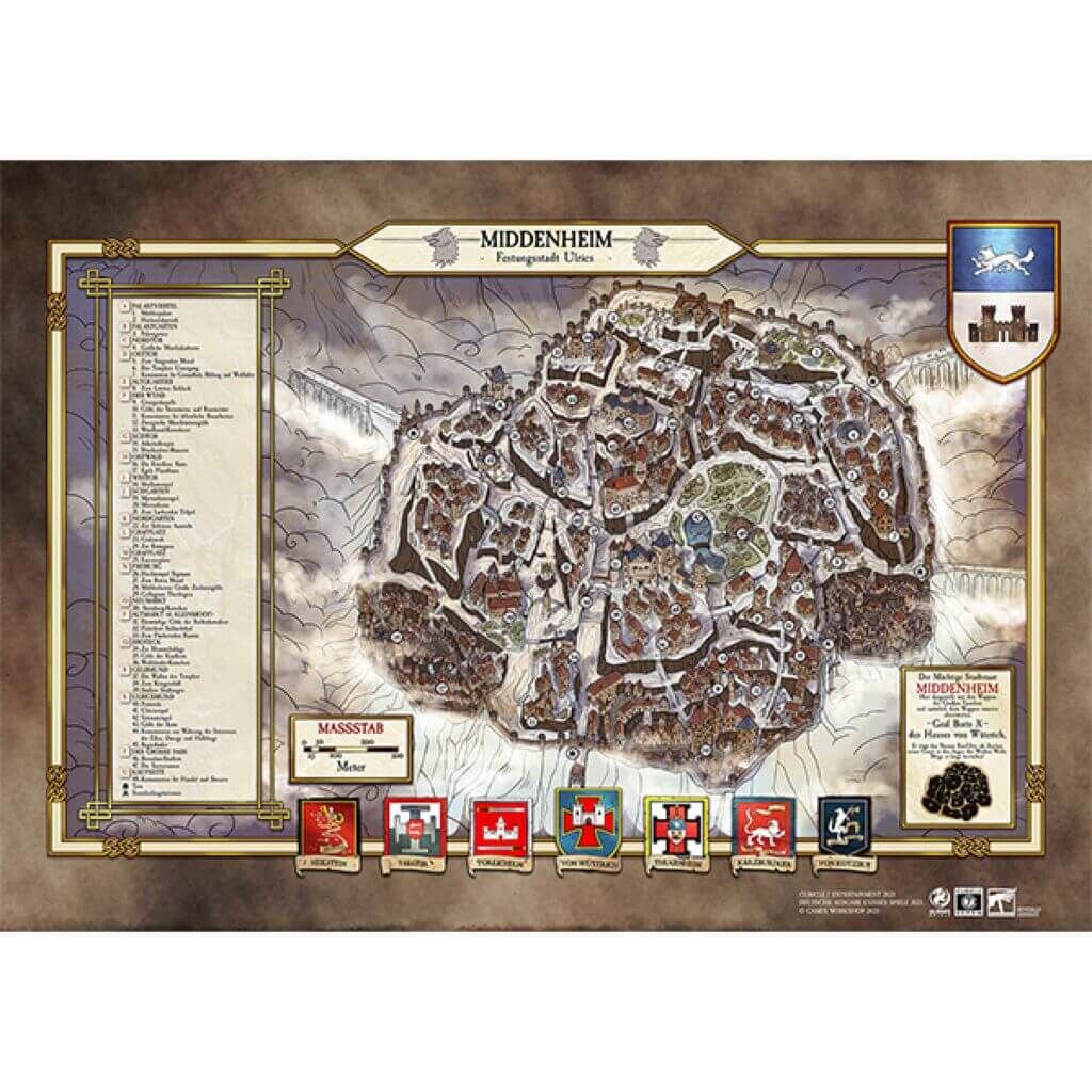 Warhammer Fantasy RPG - Stadtplan Middenheim - dt.