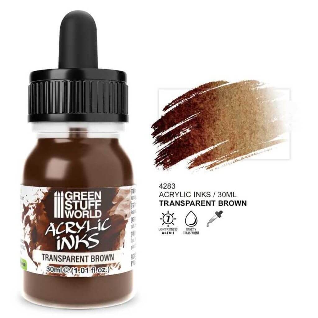 Transparent Acrylic Ink - Braun