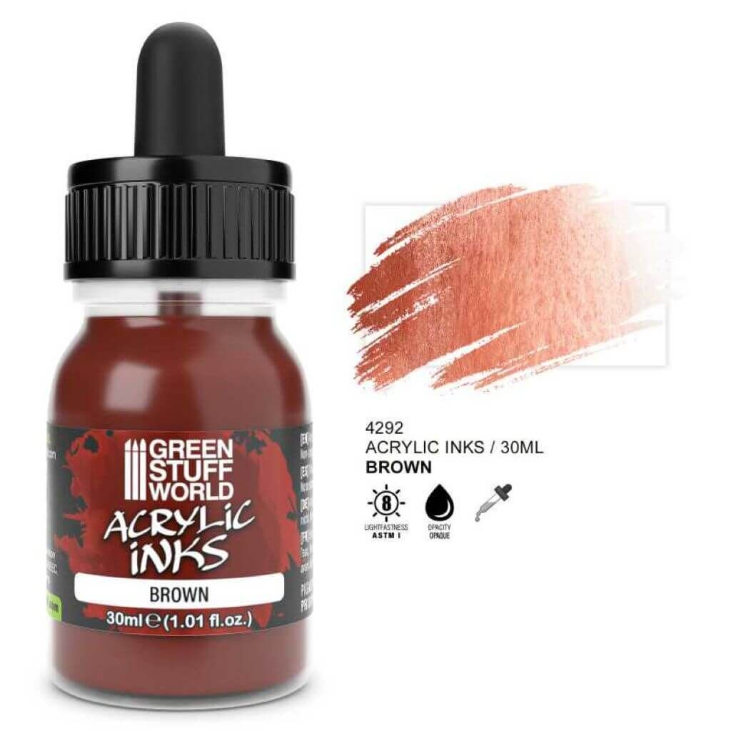 Acrylic Ink Opaque - Braun