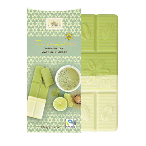 Teeschokolade 'Grüner Tee Matcha-Limette'
