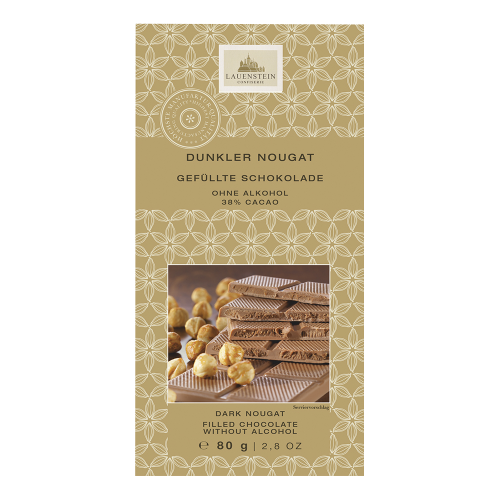 Gefüllte Schokolade Dunkler Nougat