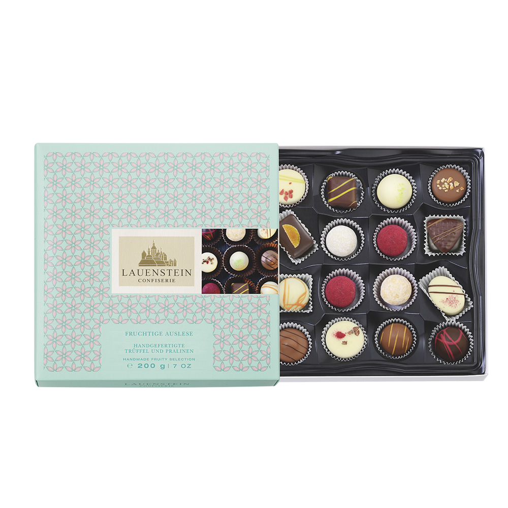 Fruchtige Auslese Trüffel und Pralinen