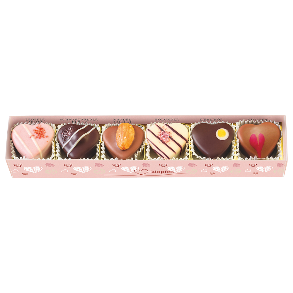 Herzklopfen Trüffel und Pralinen