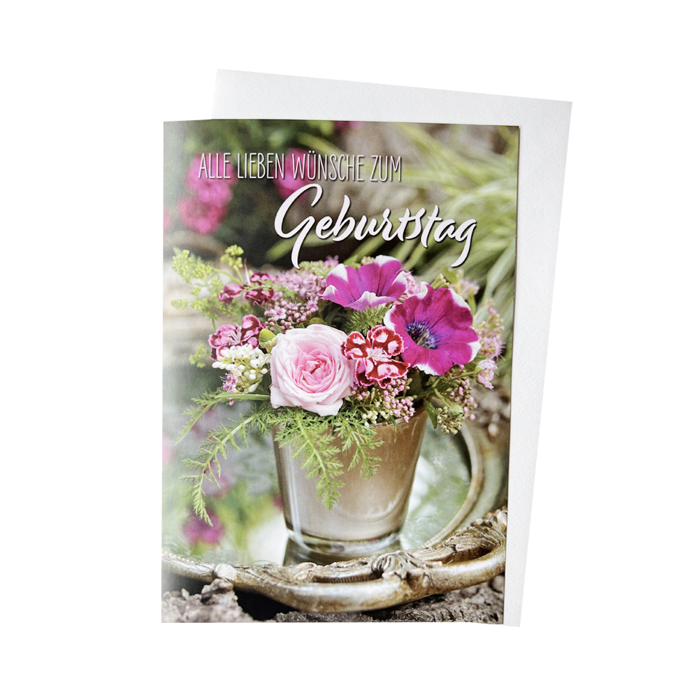 Grußkarte -Alle lieben Wünsche zum Geburtstag
