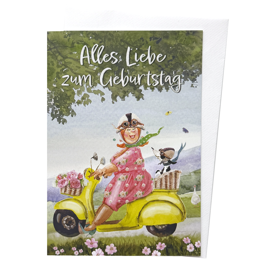 Grußkarte Alles Liebe zum Geburtstag