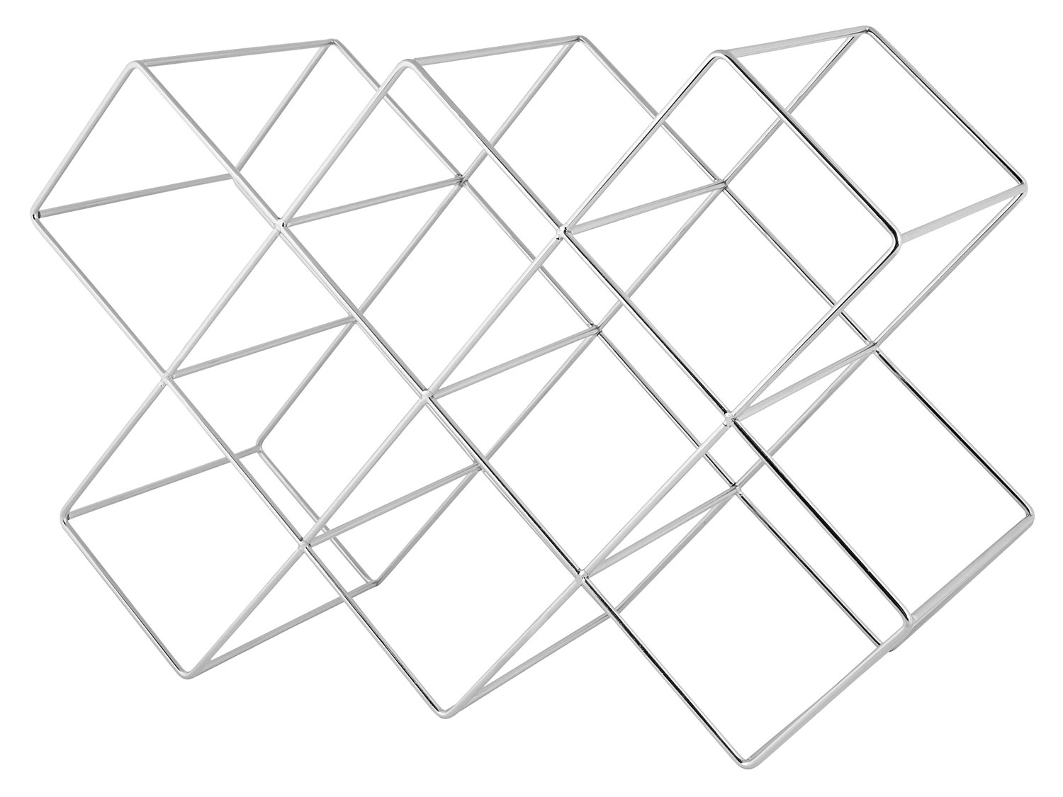ECHTWERK Küchenzubehör aus Eisen (Weinregal für 8 Flaschen, Edelstahl)