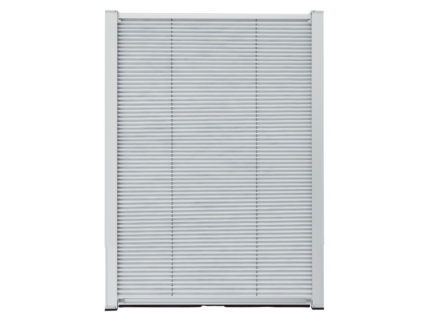 LIVARNO home Thermo Plissee Teleskop für Velux-Dachfenster 49,3 x 94-116 cm (Weiß)