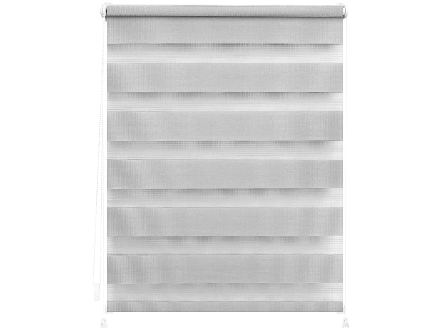 LICHTBLICK Duo-Rollo Klemmfix, ohne Bohren, verspannt, blickdicht (Grau, 80 X 200 CM)